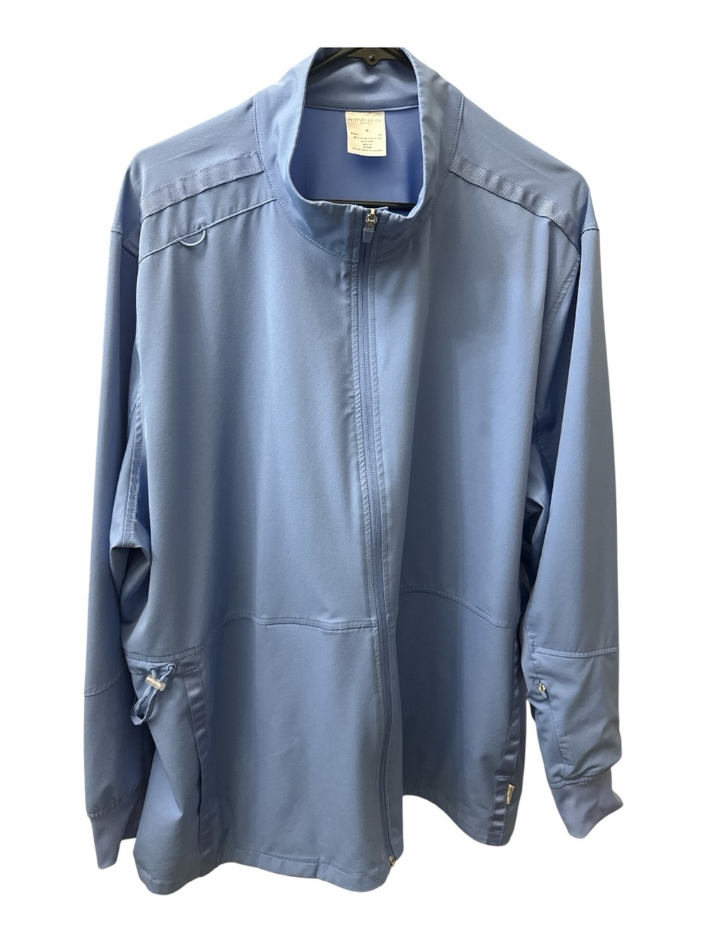 WhisperLite Eris Adjustable Waist Scrub Jacket - Light Blue